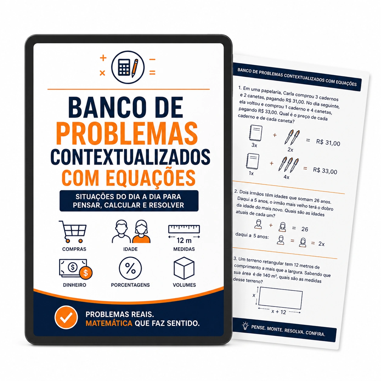 Bônus 2 — Banco de Problemas Contextualizados com Equações